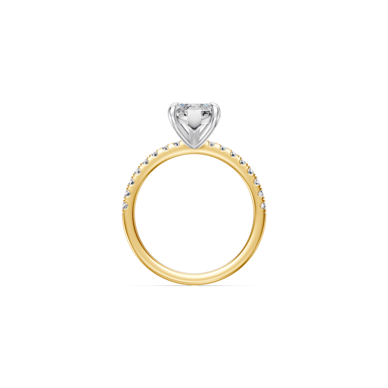 Marquise Shoulder Ring with 2.25ct of Laboratory Grown Diamonds in 18ct Yellow Gold Rings Bevilles 