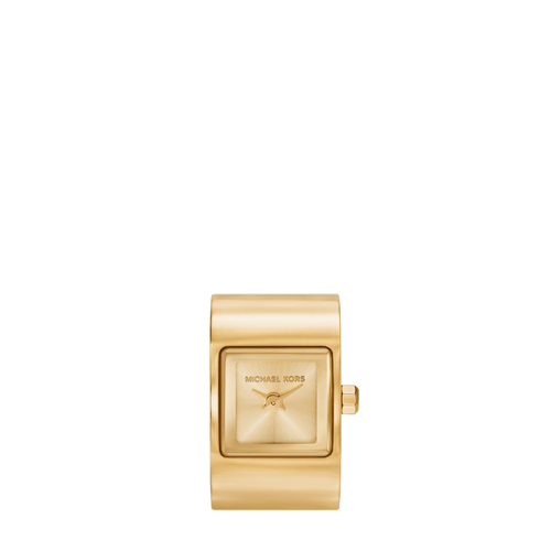 Michael Kors Darrington Two-Hand Gold-Tone Stainless Steel Watch Ring MK4883 Watches Michael Kors 