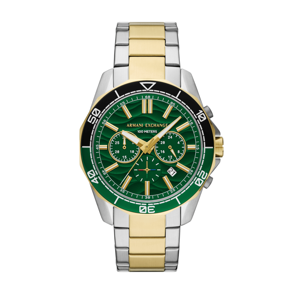 Armani Exchange Chronograph Two-Tone Stainless Steel Watch AX1966 Watches Armani Exchange 