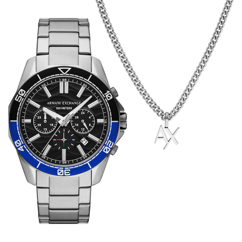 Armani Exchange Chronograph Stainless Steel Watch AX7166SET Watches Armani Exchange 