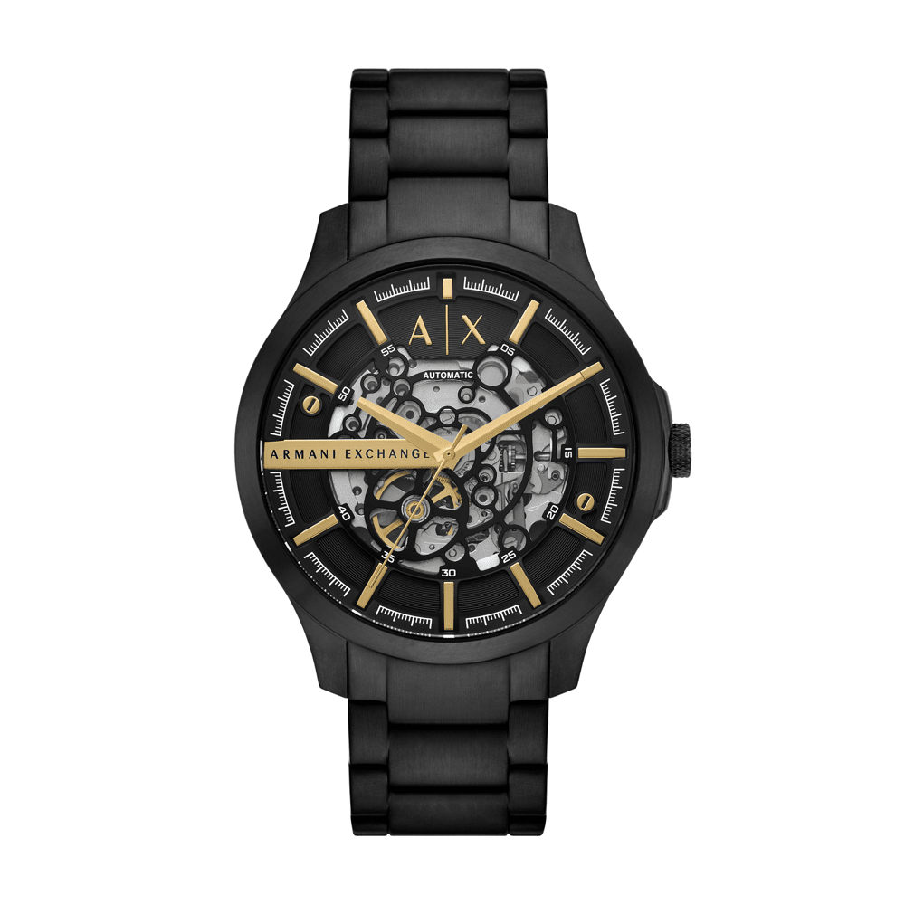 Armani Exchange Automatic Black Stainless Steel Watch AX2463 Watches Armani Exchange 