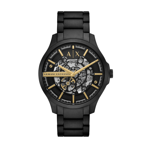 Armani Exchange Automatic Black Stainless Steel Watch AX2463 Watches Armani Exchange 