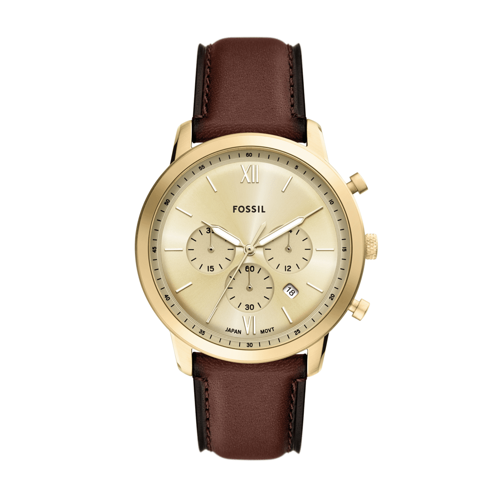 Fossil Neutra Chronograph Brown Leather Watch FS6113 Watches Fossil 