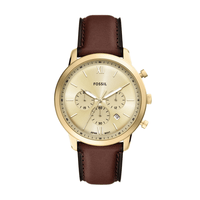 Fossil Neutra Chronograph Brown Leather Watch FS6113 Watches Fossil 