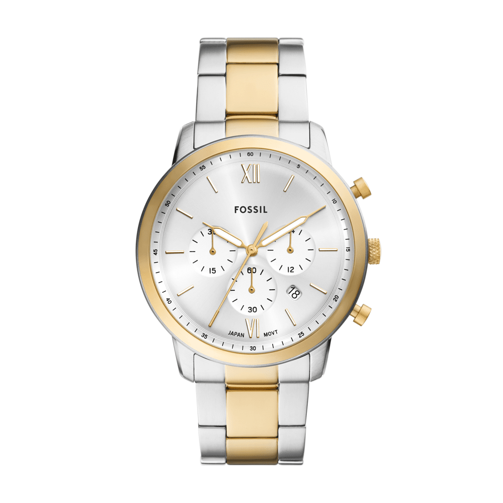 Fossil Neutra Chronograph Two-Tone Stainless Steel Watch FS6112 Watches Fossil 