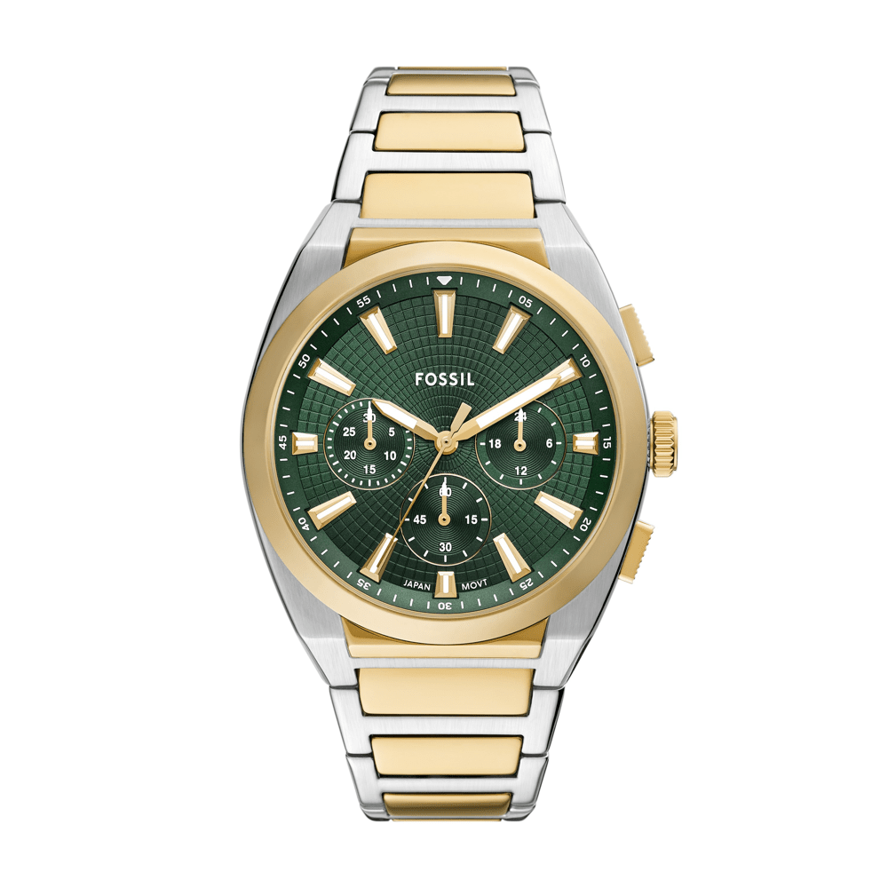 Fossil Everett Chronograph Two-Tone Stainless Steel Watch FS6106 Watches Fossil 