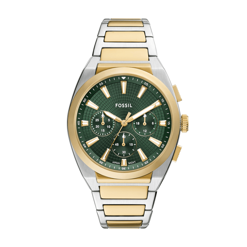 Fossil Everett Chronograph Two-Tone Stainless Steel Watch FS6106 Watches Fossil 