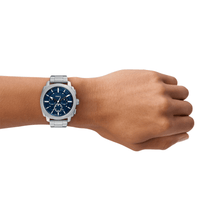 Fossil Machine Chronograph Stainless Steel Watch FS6096 Watches Fossil 
