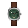 Fossil Machine Chronograph Brown Leather Watch FS6100 Watches Fossil 