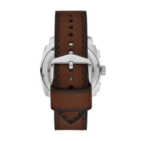 Fossil Machine Chronograph Brown Leather Watch FS6100 Watches Fossil 