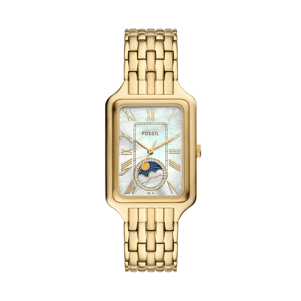 Fossil Raquel Sun Moon Multifunction Gold-Tone Stainless Steel