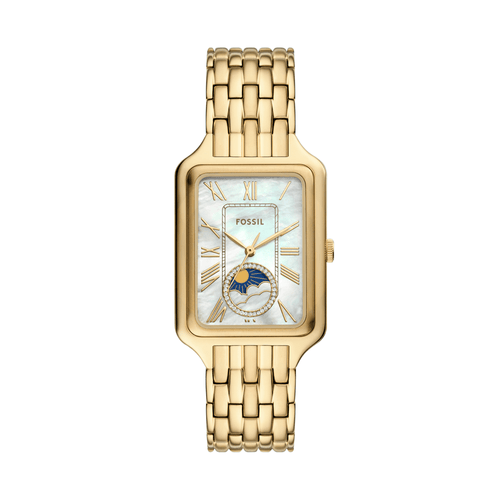 Fossil Raquel Sun Moon Multifunction Gold-Tone Stainless Steel Watch ES5398 Watches Fossil 