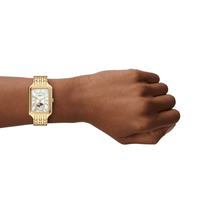 Fossil Raquel Sun Moon Multifunction Gold-Tone Stainless Steel Watch ES5398 Watches Fossil 