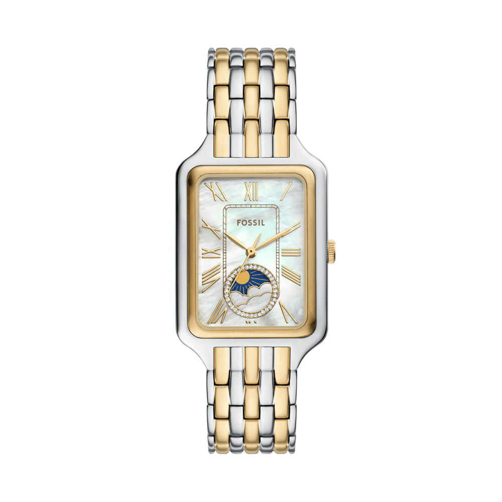 Fossil Raquel Sun Moon Multifunction Two-Tone Stainless Steel