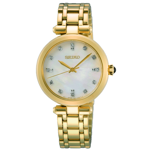 Seiko Ladies Stainless Steel Mother of Pearl Watch SRZ536P Watches Seiko 