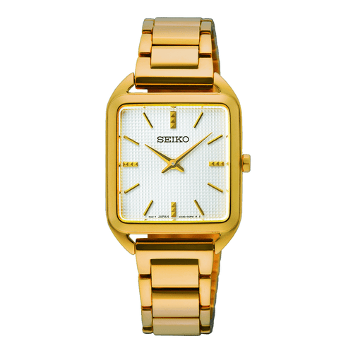 Seiko Ladies Stainless Steel White Watch SWR078P Watches Seiko 