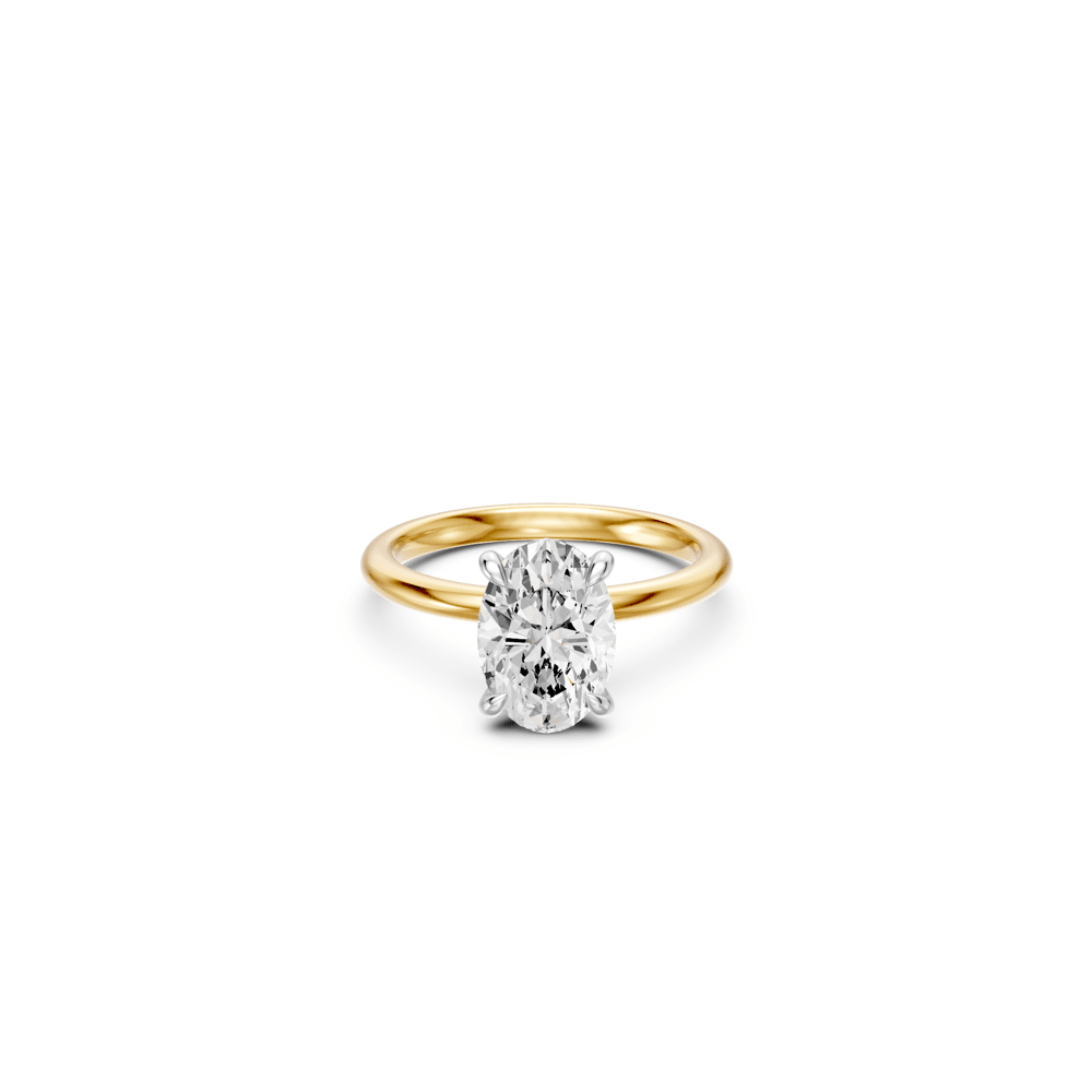 3.00ct Oval Solitaire Laboratory Grown Diamond Ring in 18ct Yellow Gold Rings Bevilles 