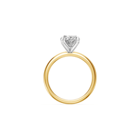 3.00ct Oval Solitaire Laboratory Grown Diamond Ring in 18ct Yellow Gold Rings Bevilles 