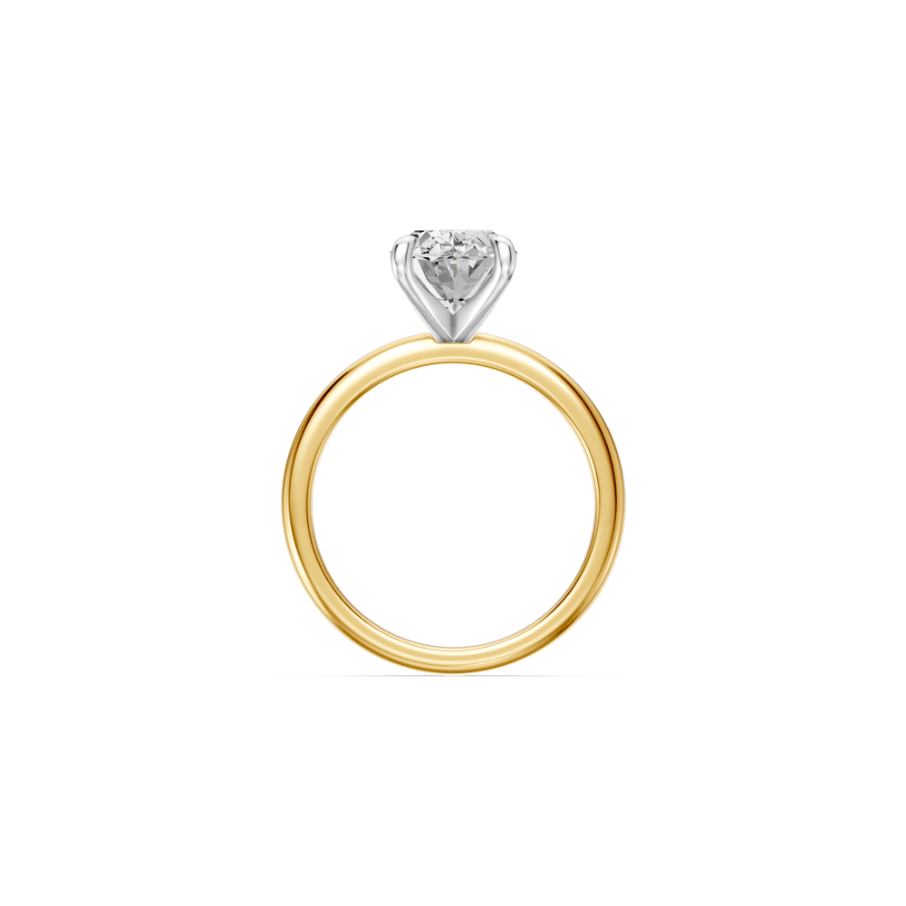 3.00ct Oval Solitaire Laboratory Grown Diamond Ring in 18ct Yellow Gold Rings Bevilles 