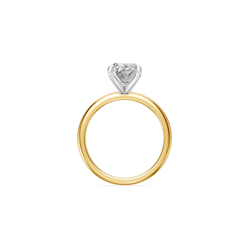 3.00ct Oval Solitaire Laboratory Grown Diamond Ring in 18ct Yellow Gold Rings Bevilles 