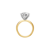 5.00ct Round Brilliant Solitaire Laboratory Grown Diamond Ring in 18ct Yellow Gold Rings Bevilles 