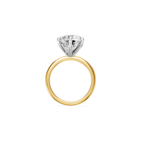 5.00ct Round Brilliant Solitaire Laboratory Grown Diamond Ring in 18ct Yellow Gold Rings Bevilles 
