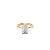 3.00ct Radiant Laboratory Grown Solitaire Ring in 18ct Yellow Gold Rings Bevilles 