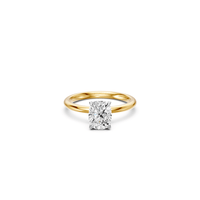 2.00ct Cushion Solitaire Laboratory Grown Diamond Ring in 18ct Yellow Gold Rings Bevilles 
