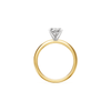 2.00ct Cushion Solitaire Laboratory Grown Diamond Ring in 18ct Yellow Gold Rings Bevilles 