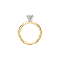 2.00ct Cushion Solitaire Laboratory Grown Diamond Ring in 18ct Yellow Gold Rings Bevilles 
