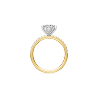 Round Brilliant Shoulder Ring with 2.25ct of Laboratory Grown Diamonds in 18ct Yellow Gold Rings Bevilles 