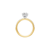 Pear Shoulder Ring with 2.25ct of Laboratory Grown Diamonds in 18ct Yellow Gold Rings Bevilles 