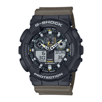 Casio G-Shock Black and Beige Digital Watch GA100TU-1A3 Watches Casio G Shock 