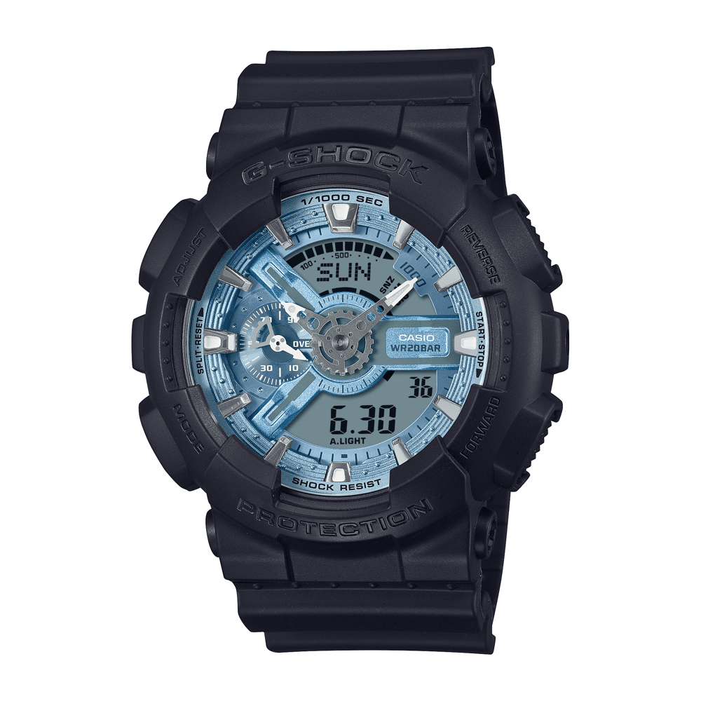 Casio G Shock Black and Blue Digital Watch GA110CD-1A2 Watches Casio G Shock 