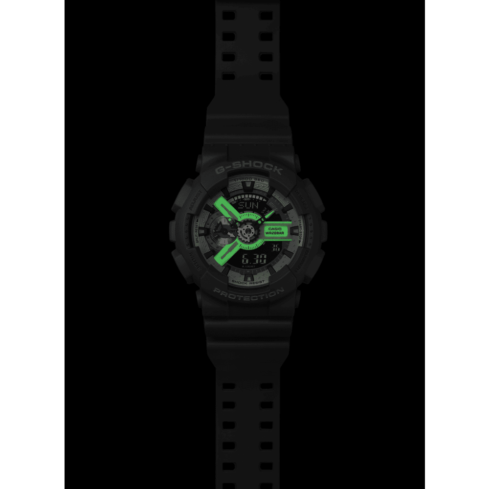 Casio G Shock Hidden Glow Digital Watch GA110HD-8A Watches Casio G Shock 
