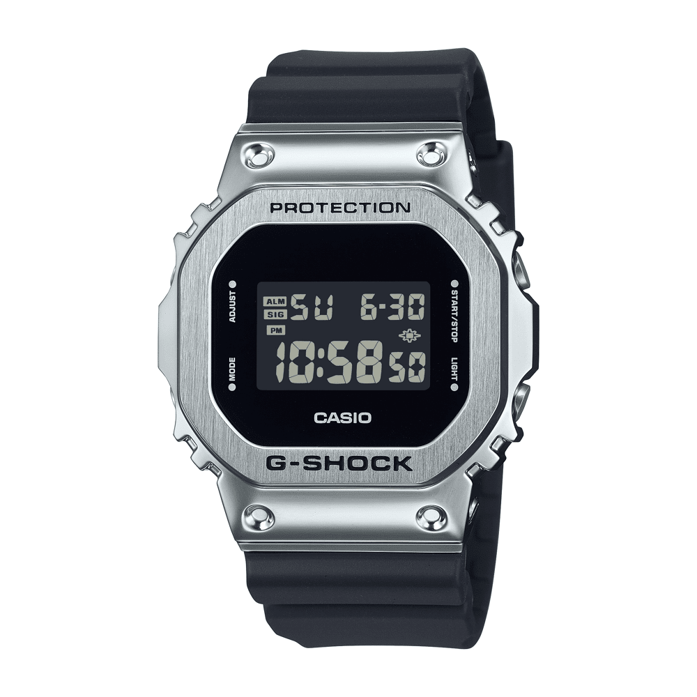 Casio G Shock Black and Silver Digital Watch GM5600U-1D Watches Casio G Shock 