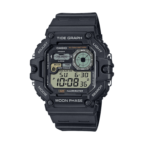 Casio Tide Graph Black Digital Watch WS1700H-1A Watches Casio 