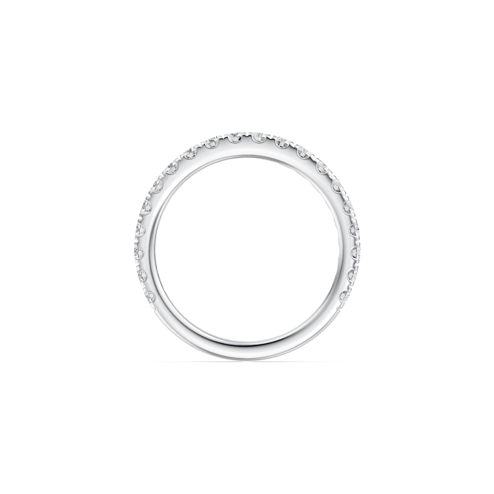 Anniversary Band with 0.62ct of Laboratory Grown Diamonds in 9ct White Gold Rings Bevilles 