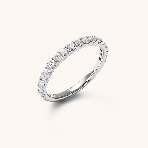 Anniversary Band with 0.62tw of Laboratory-Grown Diamonds in 9kt White Gold Rings Bevilles 