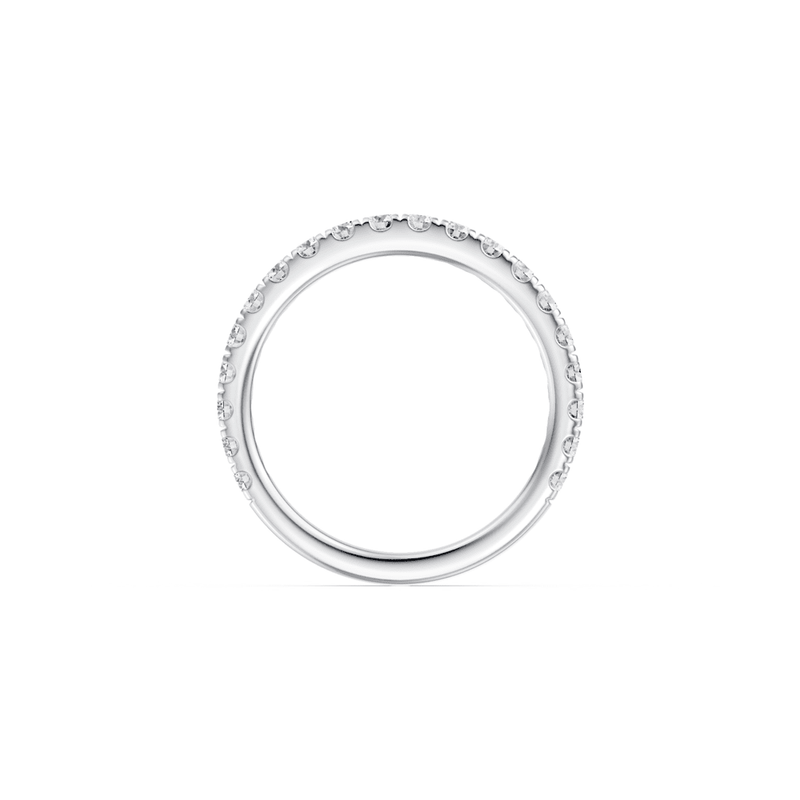 Anniversary Band with 0.62ct of Laboratory Grown Diamonds in 9ct White Gold Rings Bevilles 