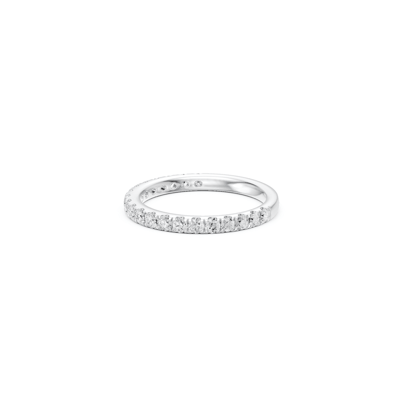 Anniversary Band with 0.62ct of Laboratory Grown Diamonds in 9ct White Gold Rings Bevilles 
