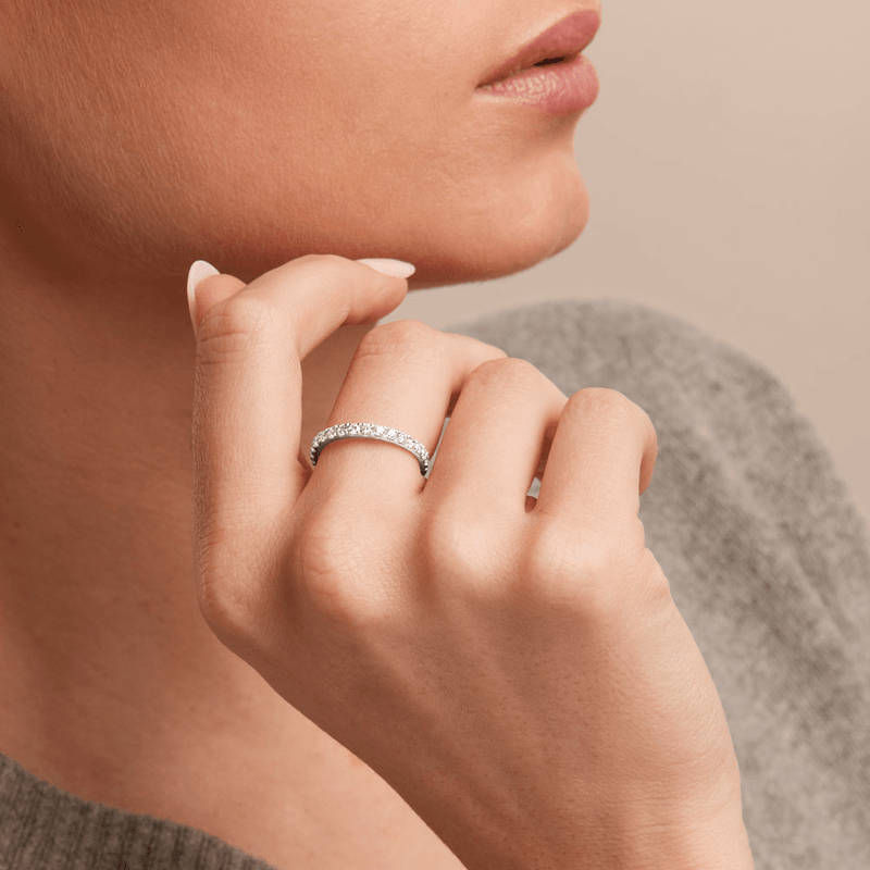 Anniversary Band with 0.62tw of Laboratory-Grown Diamonds in 9kt White Gold Rings Bevilles 