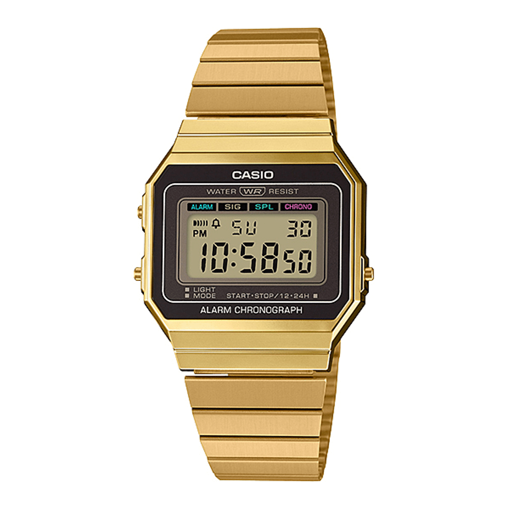 Casio Vintage Digital Gold Tone Watch A700WG-9A Watches Casio 