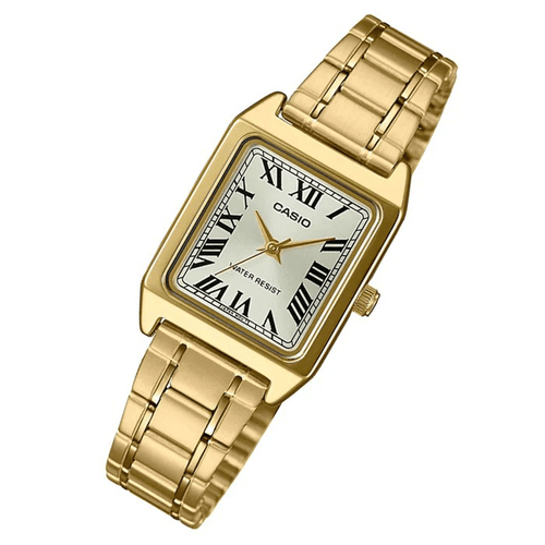 Casio Ladies Analogue Gold Watch LTPV007G-9B Watches Casio 