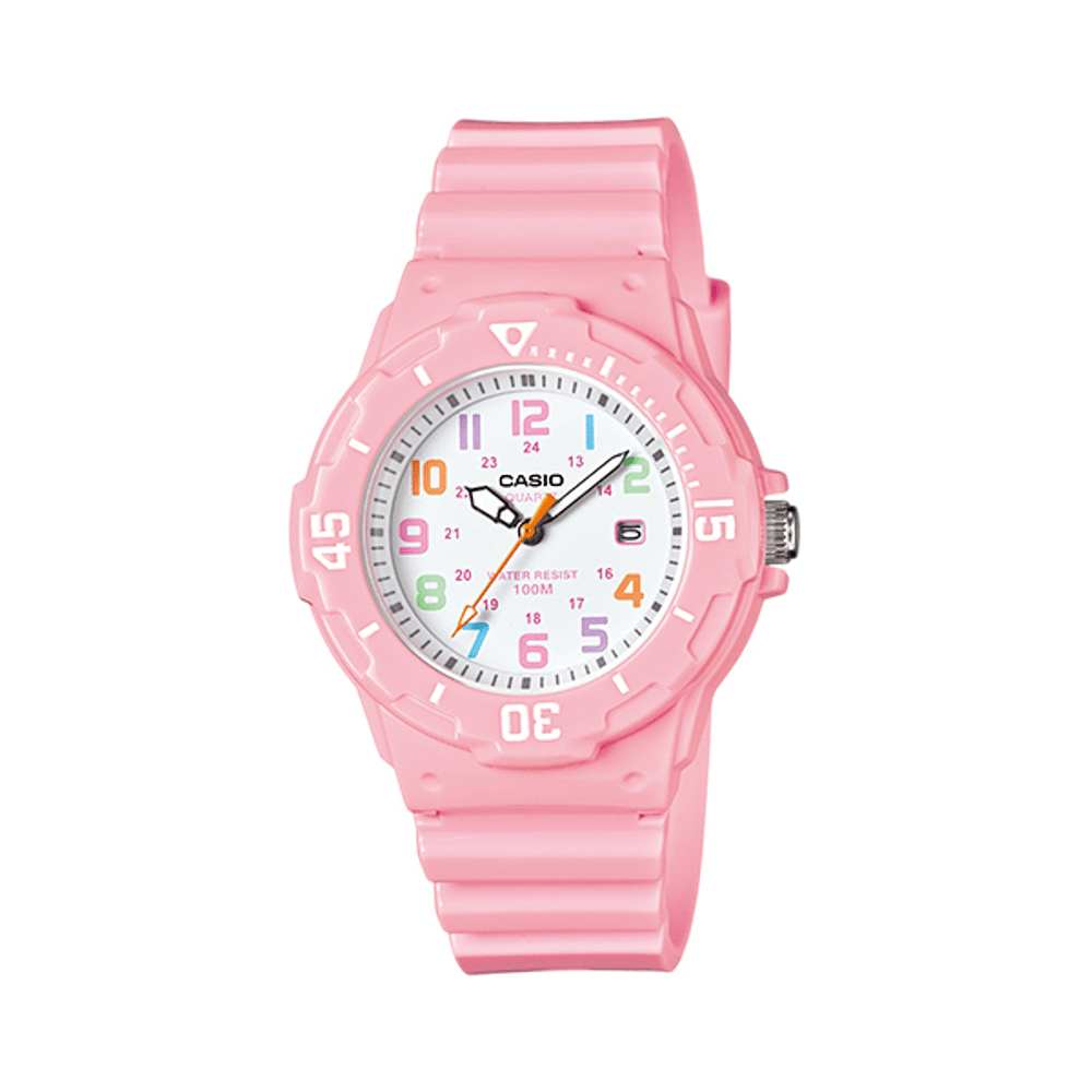 Casio Analogue Pink Tone Watch LRW200H-4B2 Watches Casio 