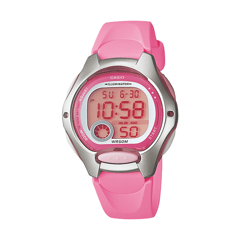 Pink Digit Watch Casio Ladies Pink Digital Watch LW200-4B