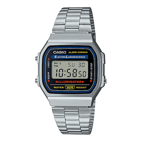 Casio Vintage Digital Silver Tone Watch A168WA-1W Watches Casio 