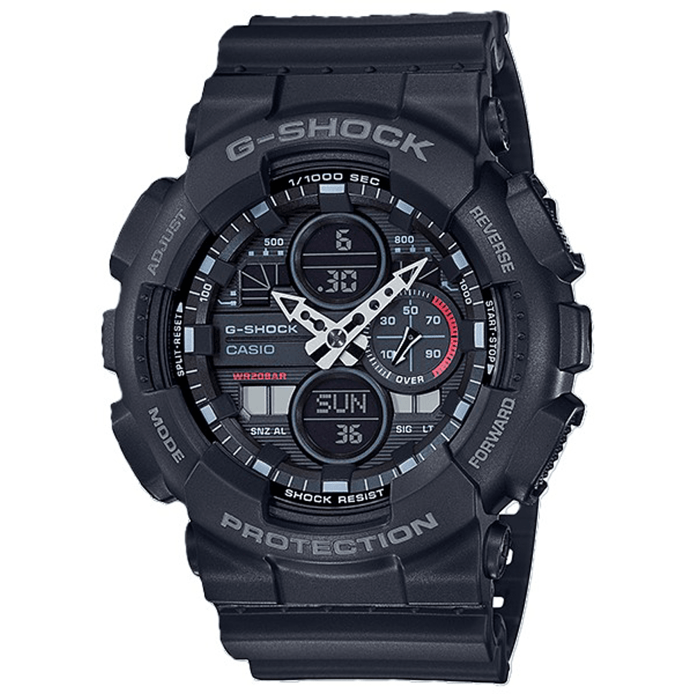 Casio G-Shock Analog-Digital Black Watch GA140-1A1 Watches Casio G Shock 