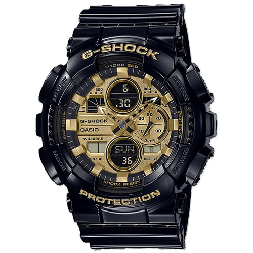 Casio G-Shock Analog-Digital Black and Gold Watch GA140GB-1A1 Watches Casio G Shock 
