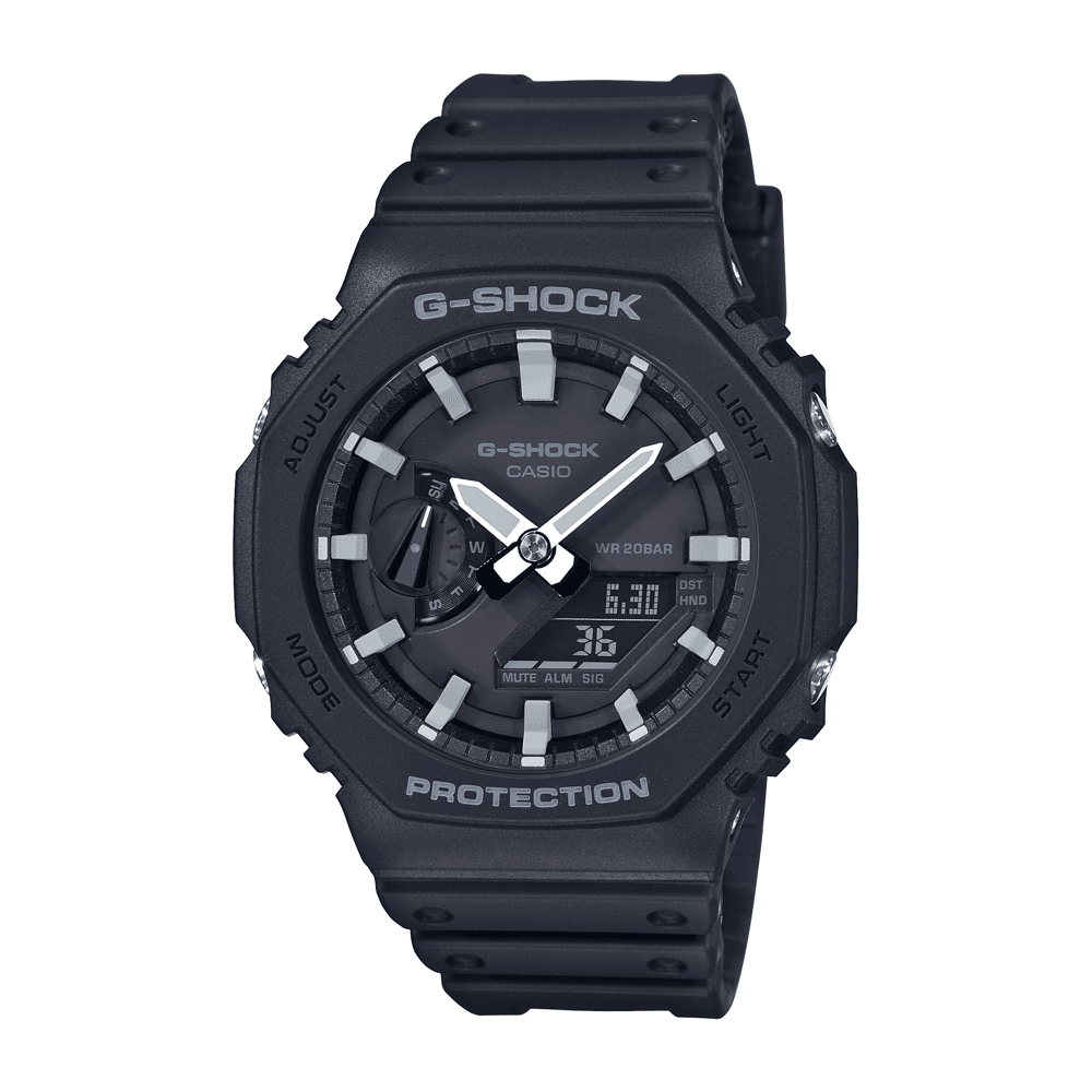 Casio G-Shock Analog-Digital Black Watch GA2100-1A Watches Casio G Shock 
